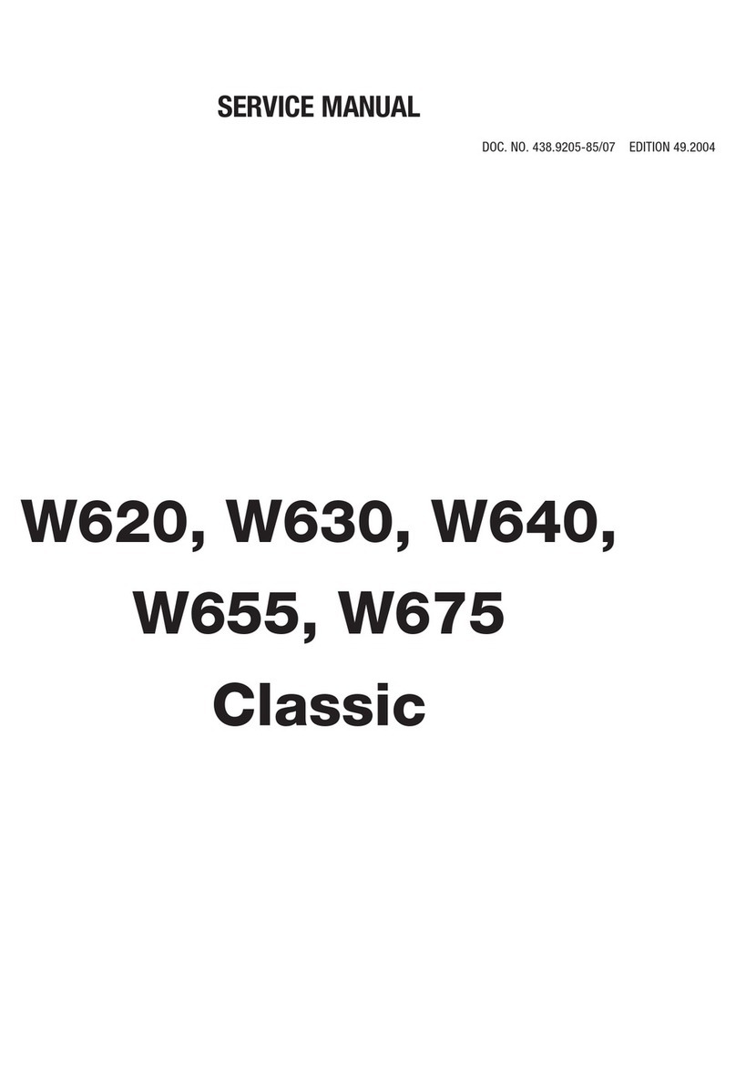 Wascomat W620 Classic Manuel utilisateur Wascomat W620 Classic Manuel utilisateur