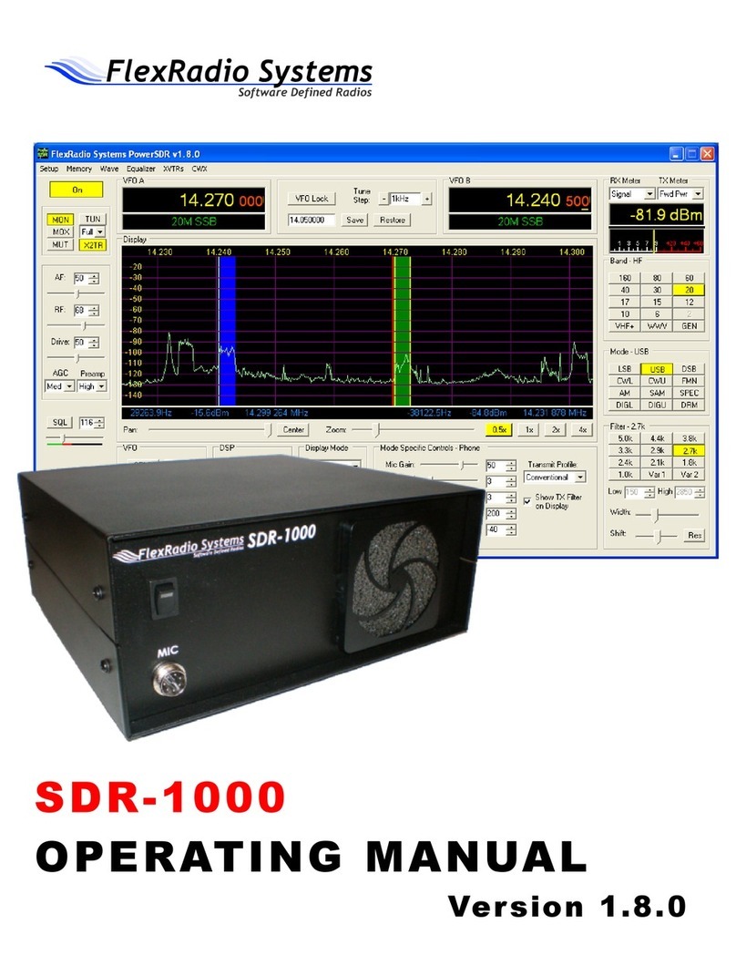 FlexRadio Systems SDR-1000 Manuel utilisateur