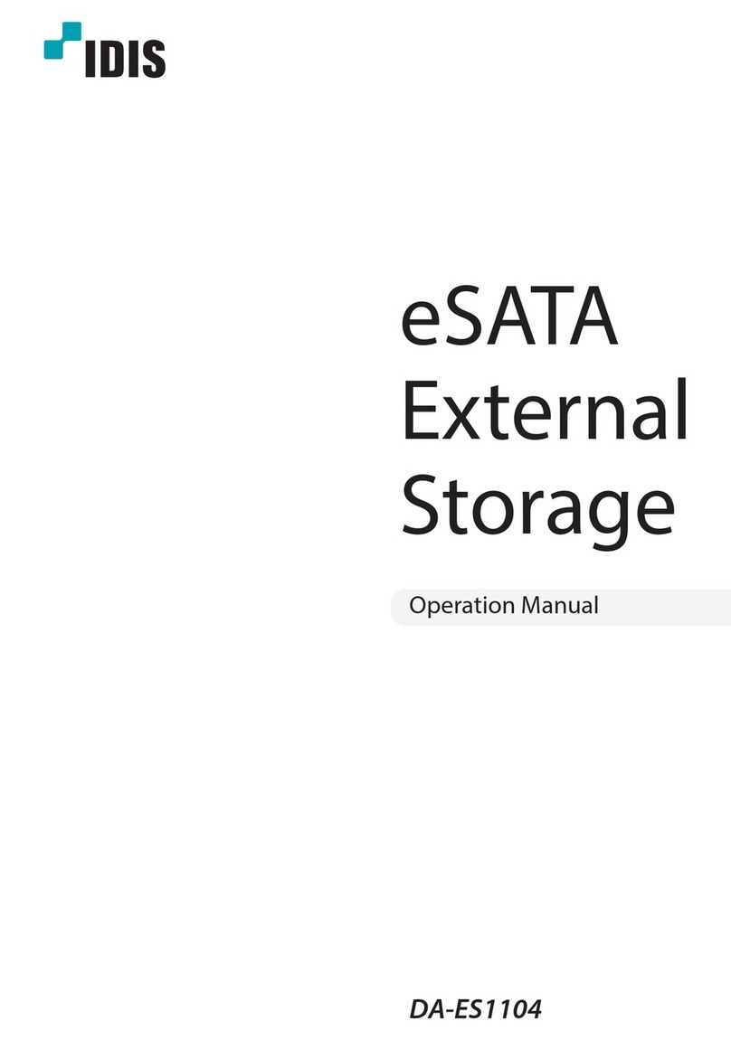 Idis eSATA External Manuel utilisateur