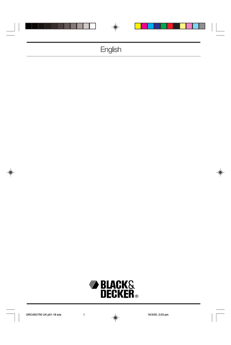 Black & Decker GRC450 Manuel utilisateur