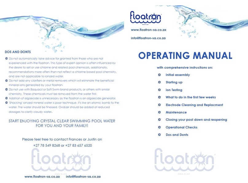Floatron Solar Powered Pool Purifier Manuel utilisateur
