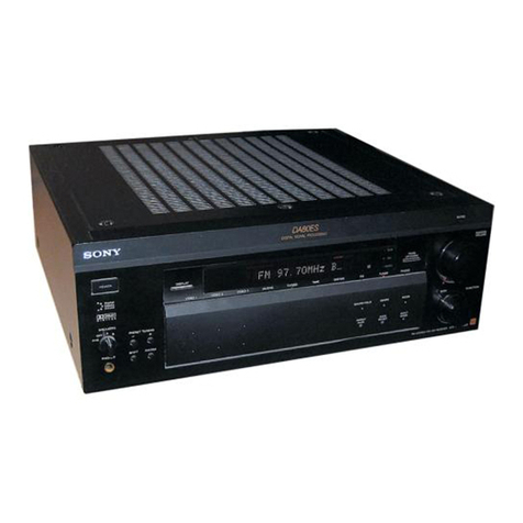 Sony STR-DA80ES - Fm Stereo / Fm-am Receiver Manuel utilisateur Sony STR-DA80ES - Fm Stereo / Fm-am Receiver Manuel utilisateur