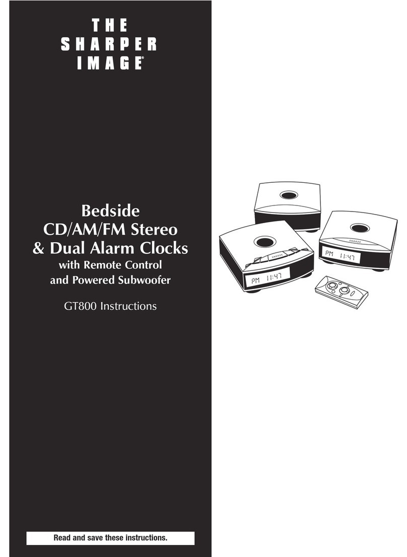 Sharper Image GT800 Manuel utilisateur Sharper Image GT800 Manuel utilisateur
