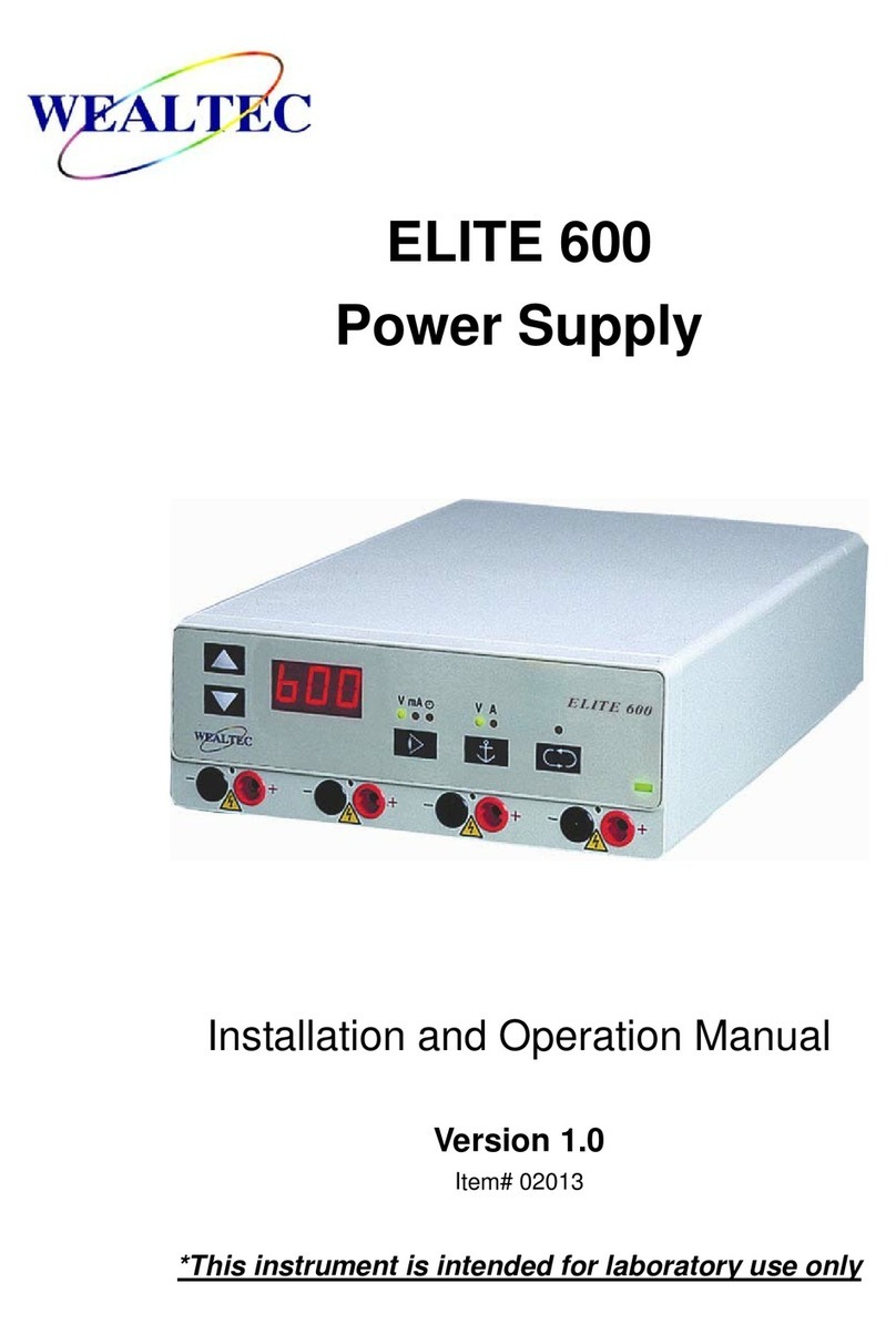 Wealtec ELITE 600 Manuel utilisateur