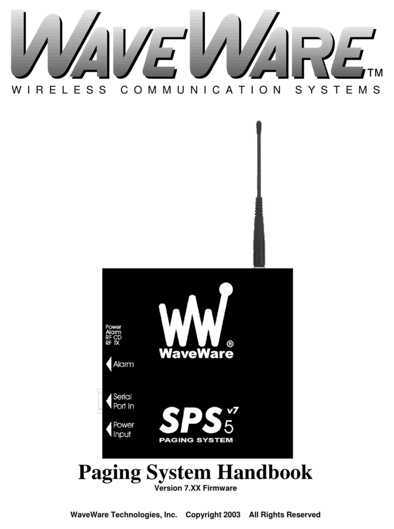 WaveWare SPS-5 Manuel utilisateur