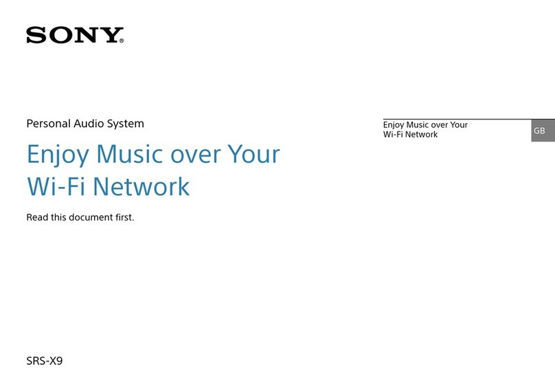 Sony SRS-X9 Manuel utilisateur