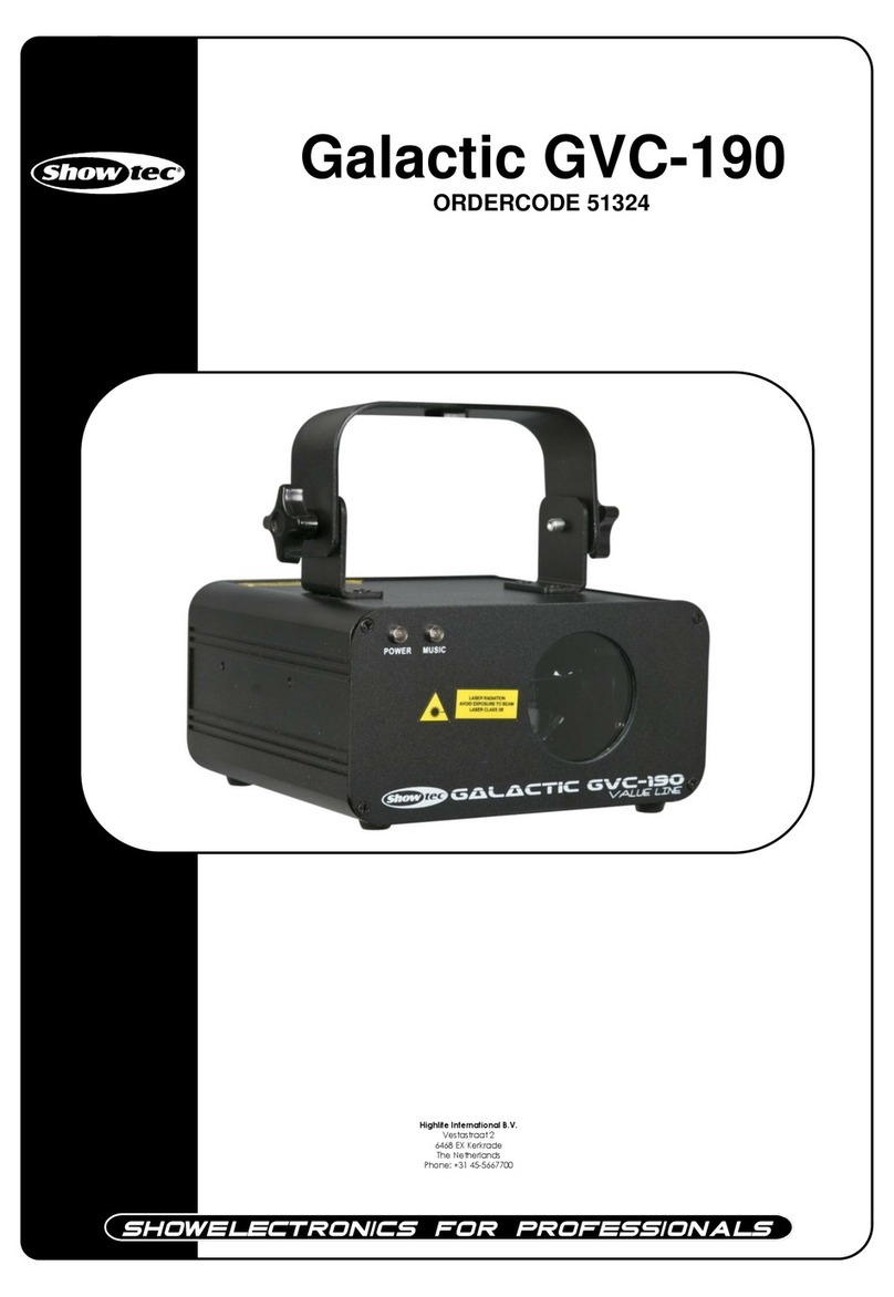 Show Tec Galactic GVC-190 Manuel utilisateur