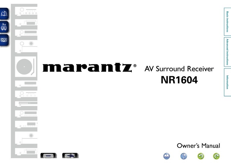 Marantz NR1604 Manuel utilisateur