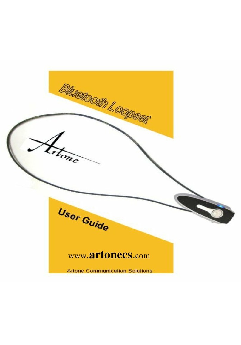 Artone Bluetooth Loopset Manuel utilisateur