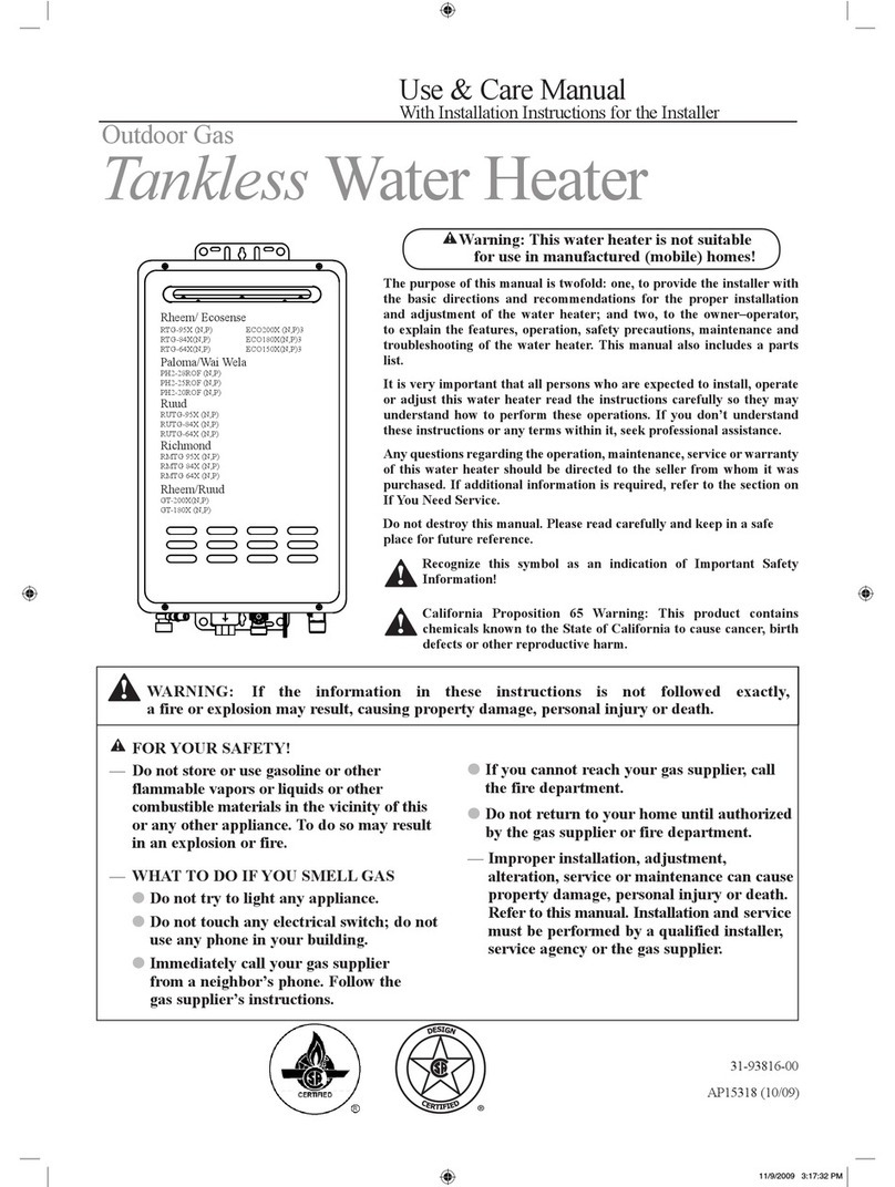 Ruud AP15318 Manuel utilisateur