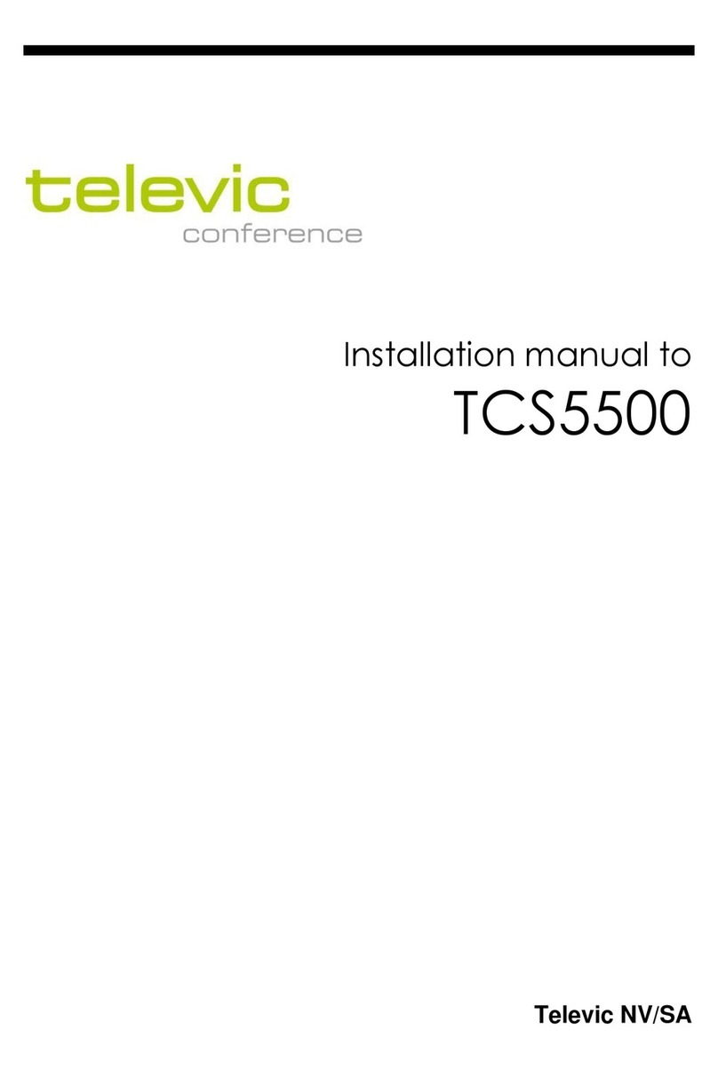 Televic TCS5500 Manuel utilisateur Televic TCS5500 Manuel utilisateur