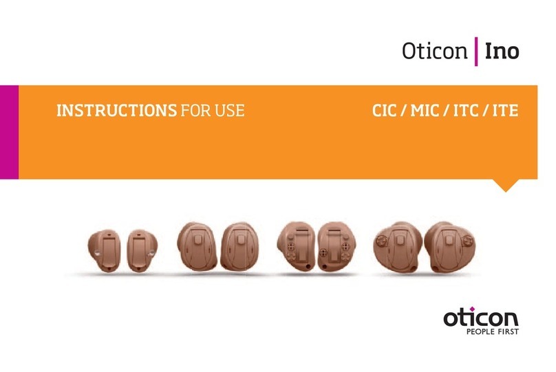 oticon CIC P Manuel utilisateur