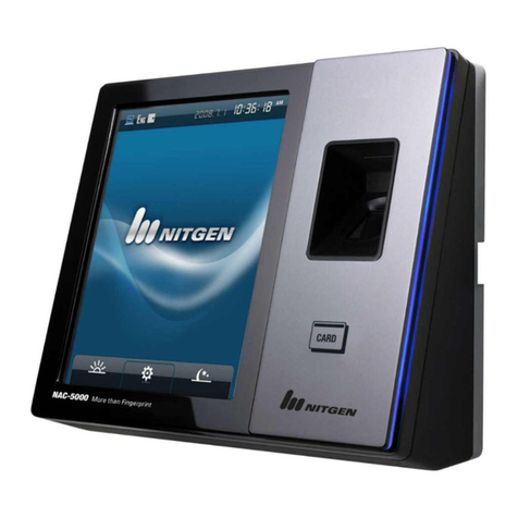 Nitgen NAC-5000 Manuel utilisateur