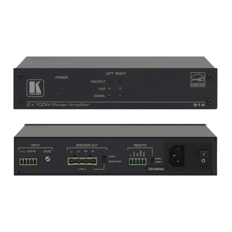 Kramer 914 Manuel utilisateur