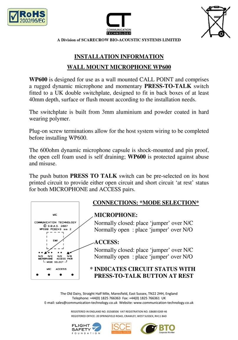 CT WP600 Manuel utilisateur