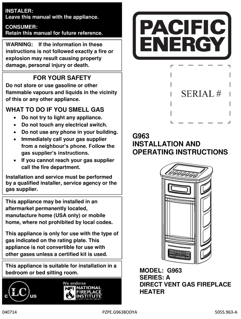 Pacific energy G963 Manuel utilisateur