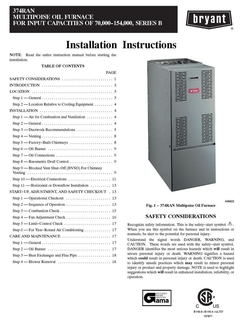 Bryant 374RAN Manuel utilisateur