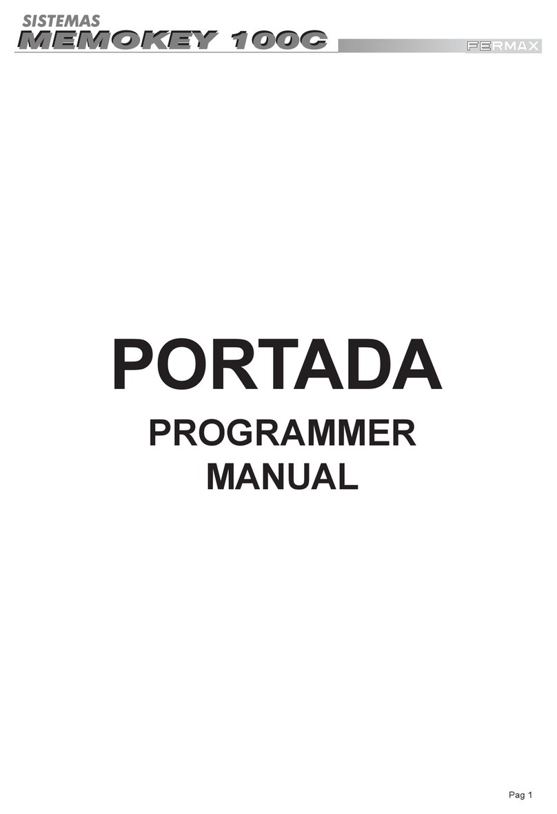 Fermax Memokey 100C Instructions de montage