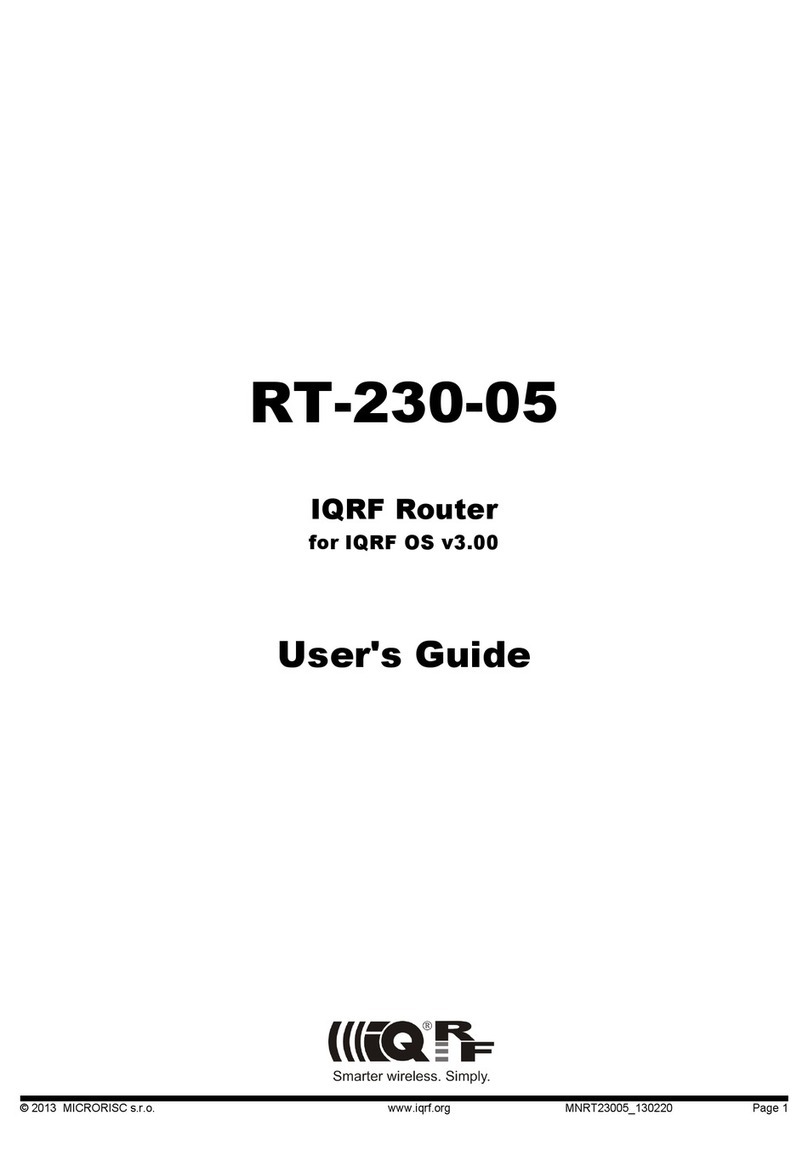 IQRF RT-230-05 Manuel utilisateur