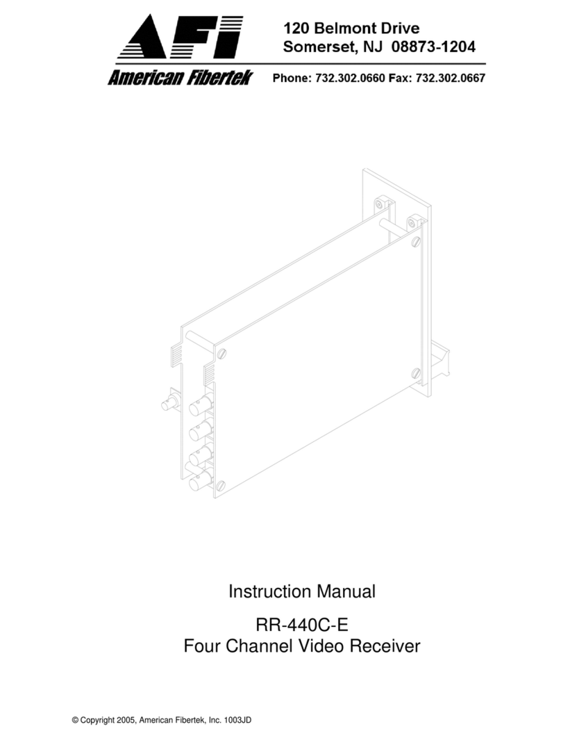 AFi RR-440C-E Manuel utilisateur