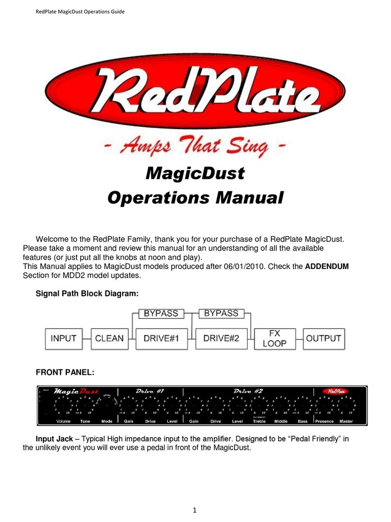 RedPlate MagicDust Manuel utilisateur