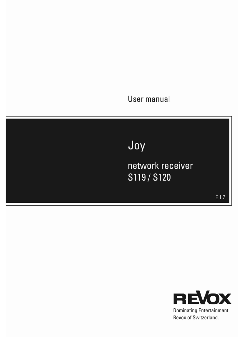 Revox Joy S119 Manuel utilisateur