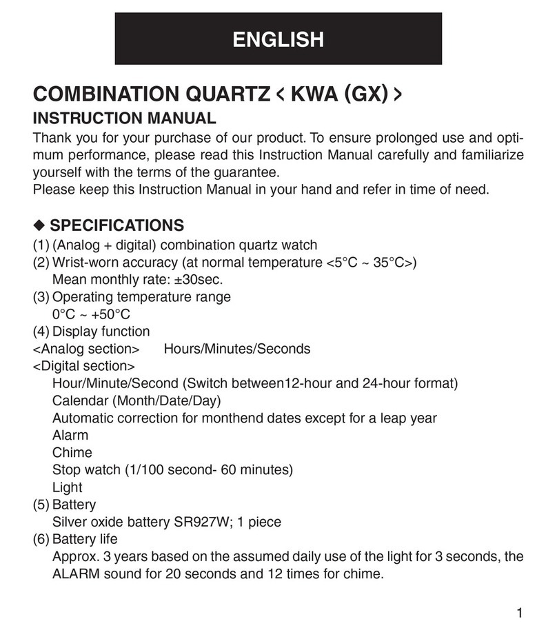 Orient M14 Manuel utilisateur