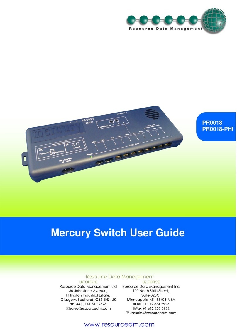 Mercury PR0018 Manuel utilisateur