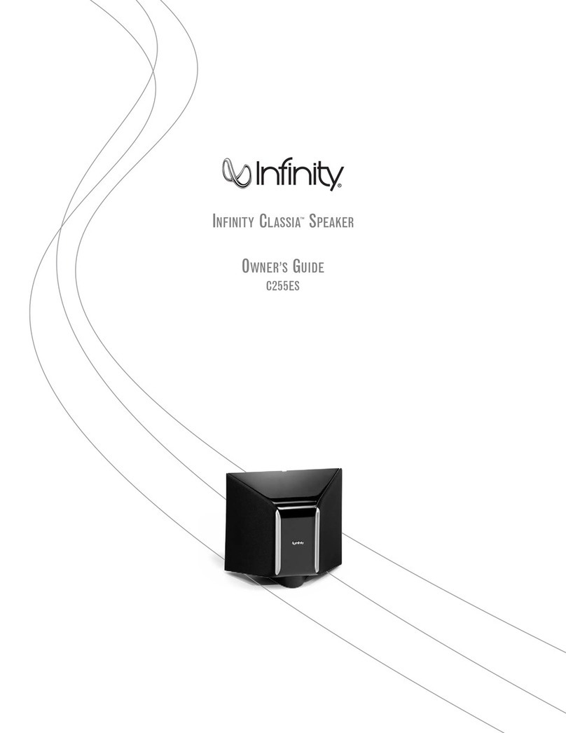 Infinity CLASSIA C255ES Manuel utilisateur
