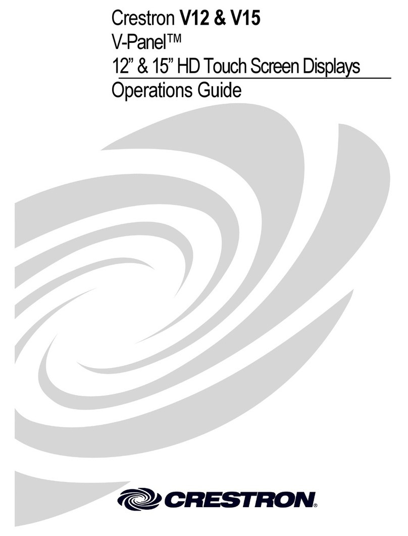 Crestron V12 Manuel utilisateur