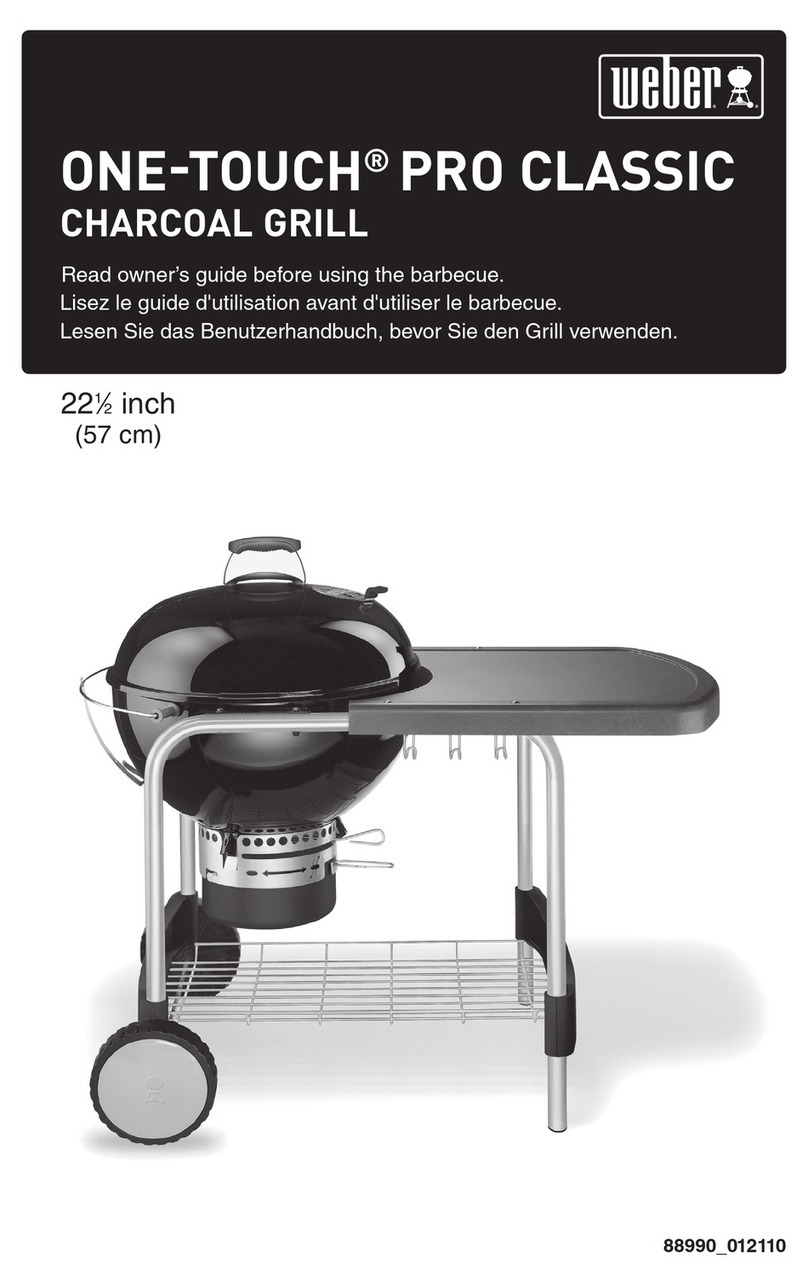 Weber ONE-TOUCH PRO CLASSIC Manuel utilisateur