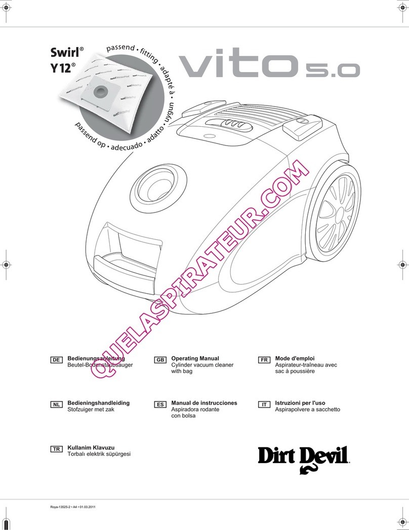 Dirt Devil vito 5.0 Manuel utilisateur Dirt Devil vito 5.0 Manuel utilisateur