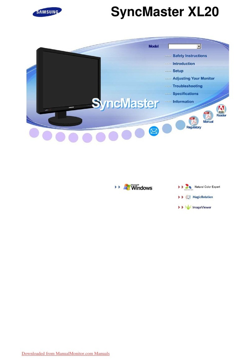 Samsung SyncMaster XL20 Manuel utilisateur