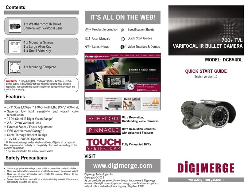 Digimerge DCB54DL Manuel utilisateur