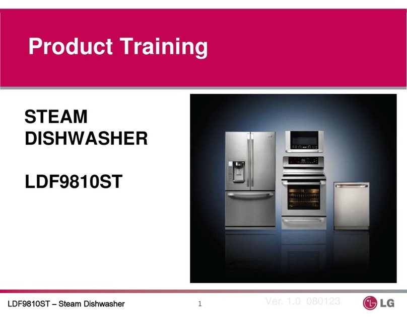 LG LDF9810ST - Fully Integrated 6 Wash Cycles... Guide de configuration
