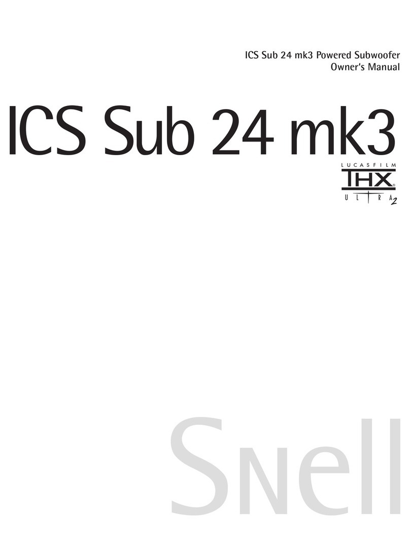 Snell ICS Sub 24 mk3 Manuel utilisateur