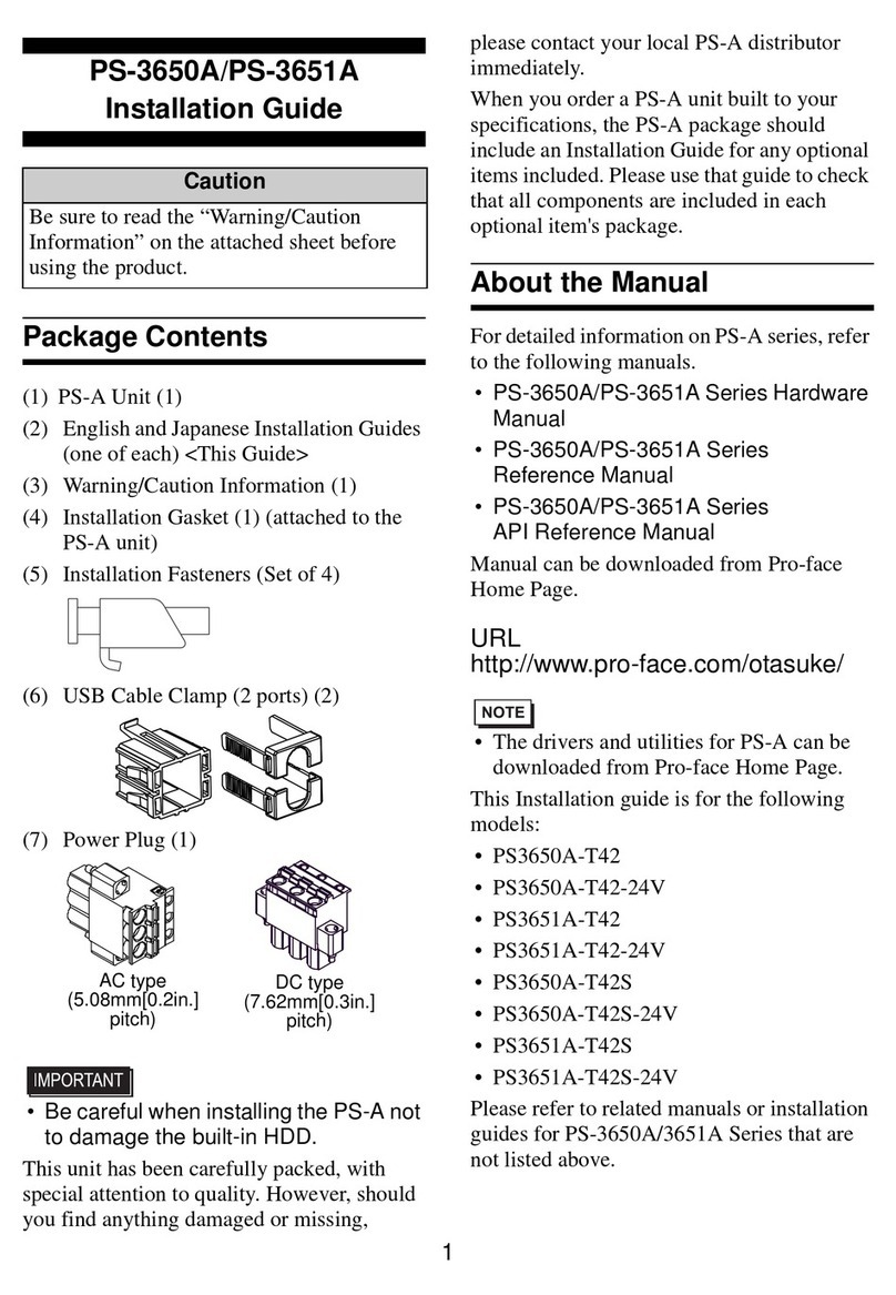 Digital Electronics PS3650A-T42 Manuel utilisateur Digital Electronics PS3650A-T42 Manuel utilisateur