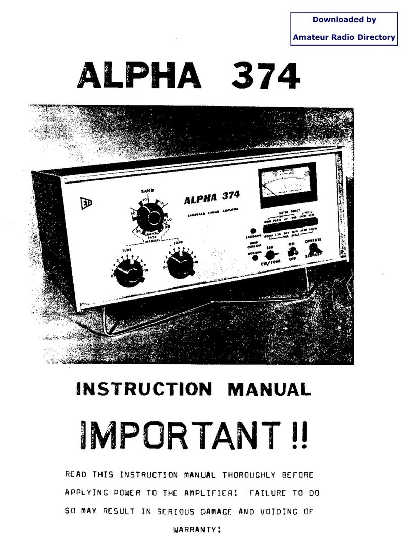 Alpha 374 Manuel utilisateur