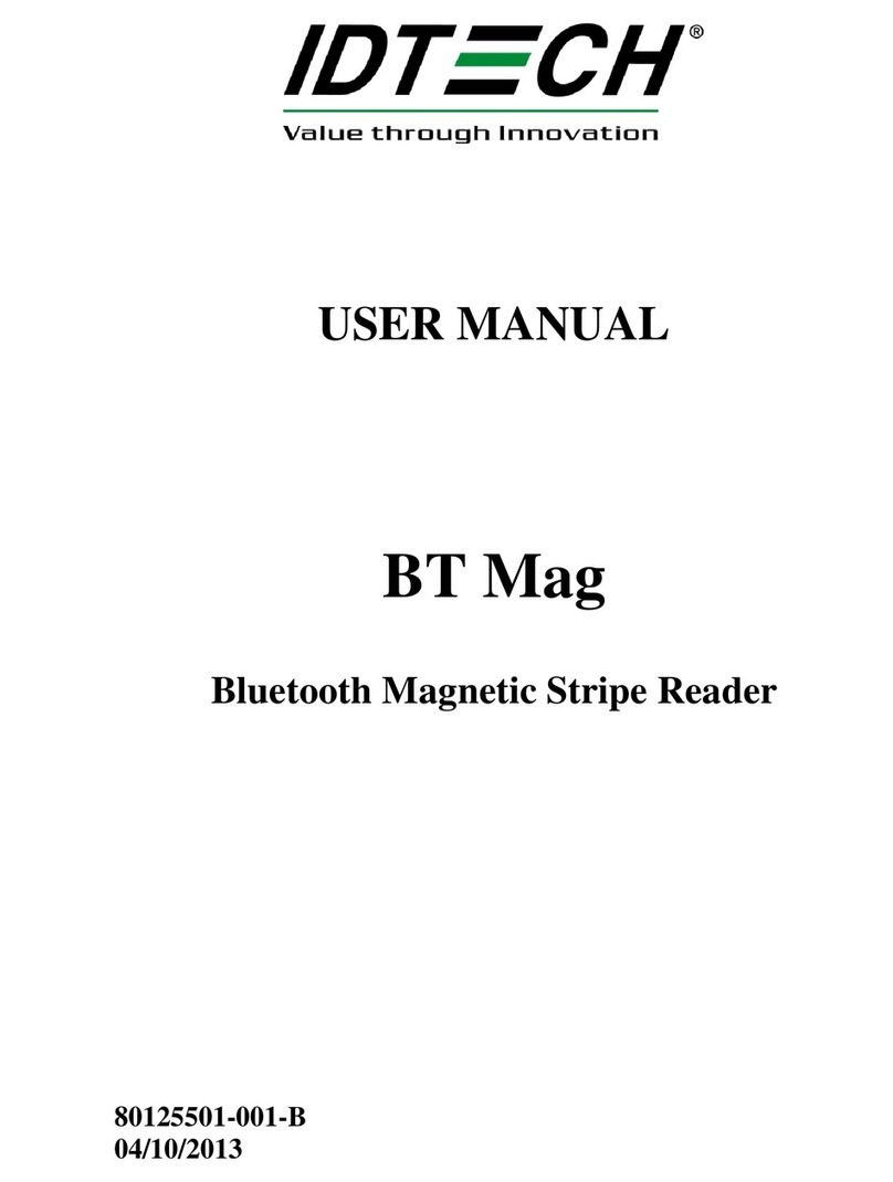 IDTECH BT Mag Manuel utilisateur
