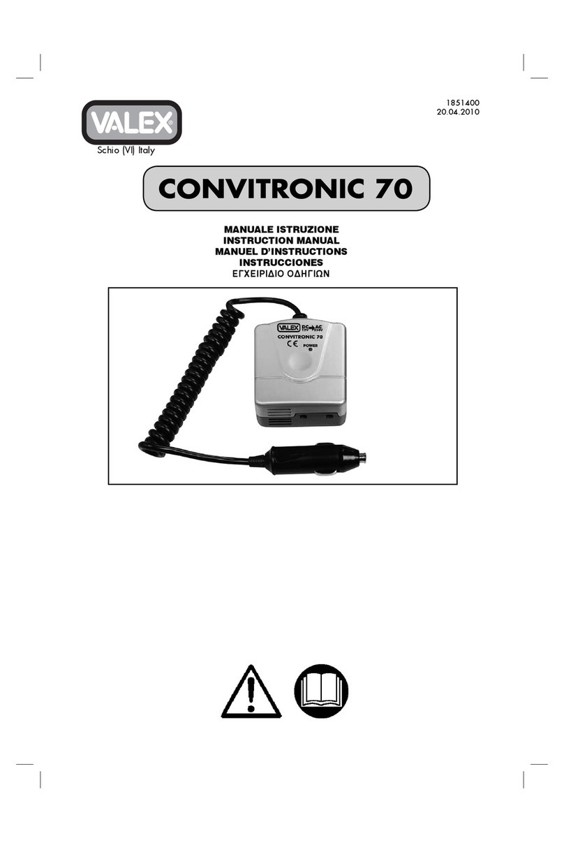 Valex CONVITRONIC 70 Manuel utilisateur
