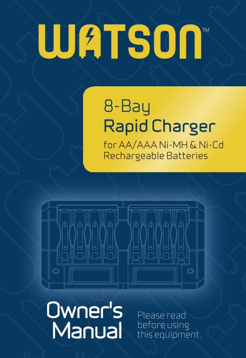 WATSON Rapid Charger Manuel utilisateur WATSON Rapid Charger Manuel utilisateur