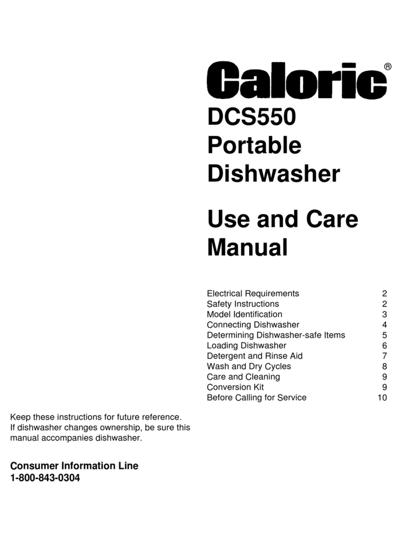 Caloric DCS550 Manuel utilisateur