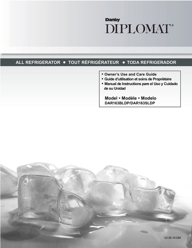 Danby Diplomat DAR163BLDP Instructions de montage