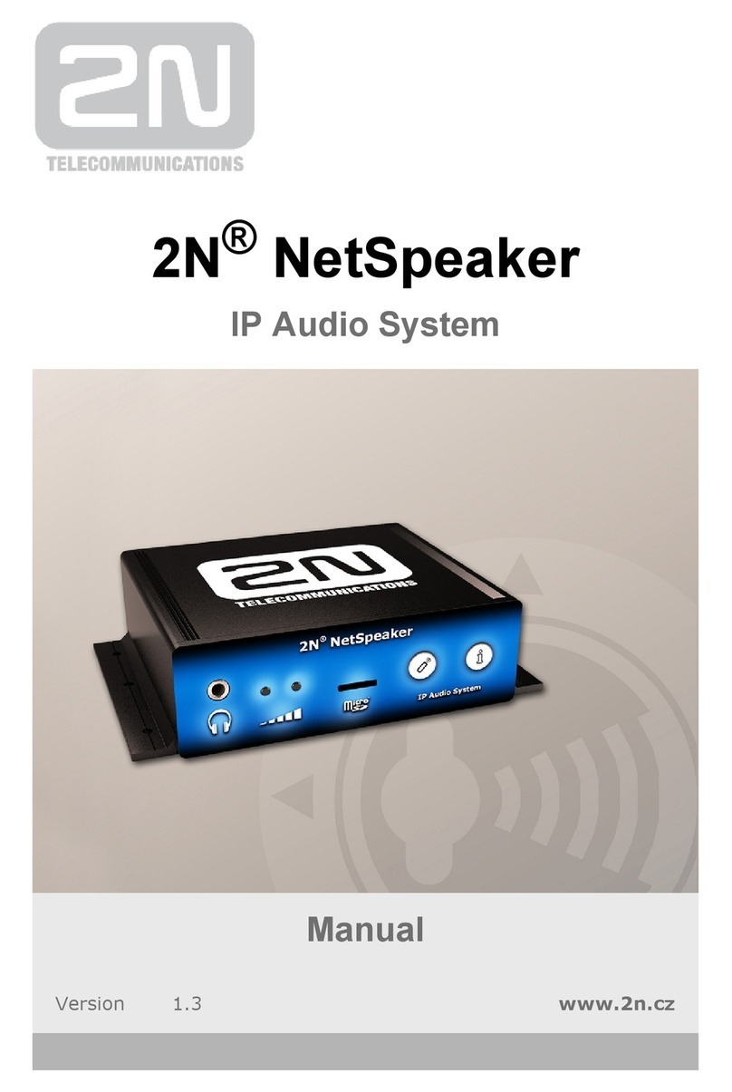 2N NetSpeaker Manuel utilisateur