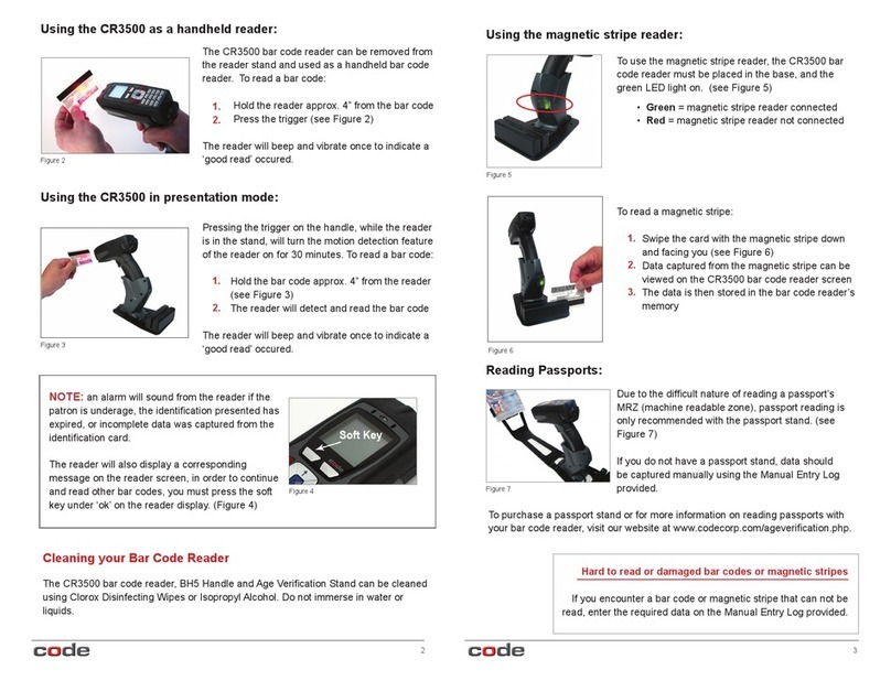 Code Code Reader CR3500 Manuel utilisateur