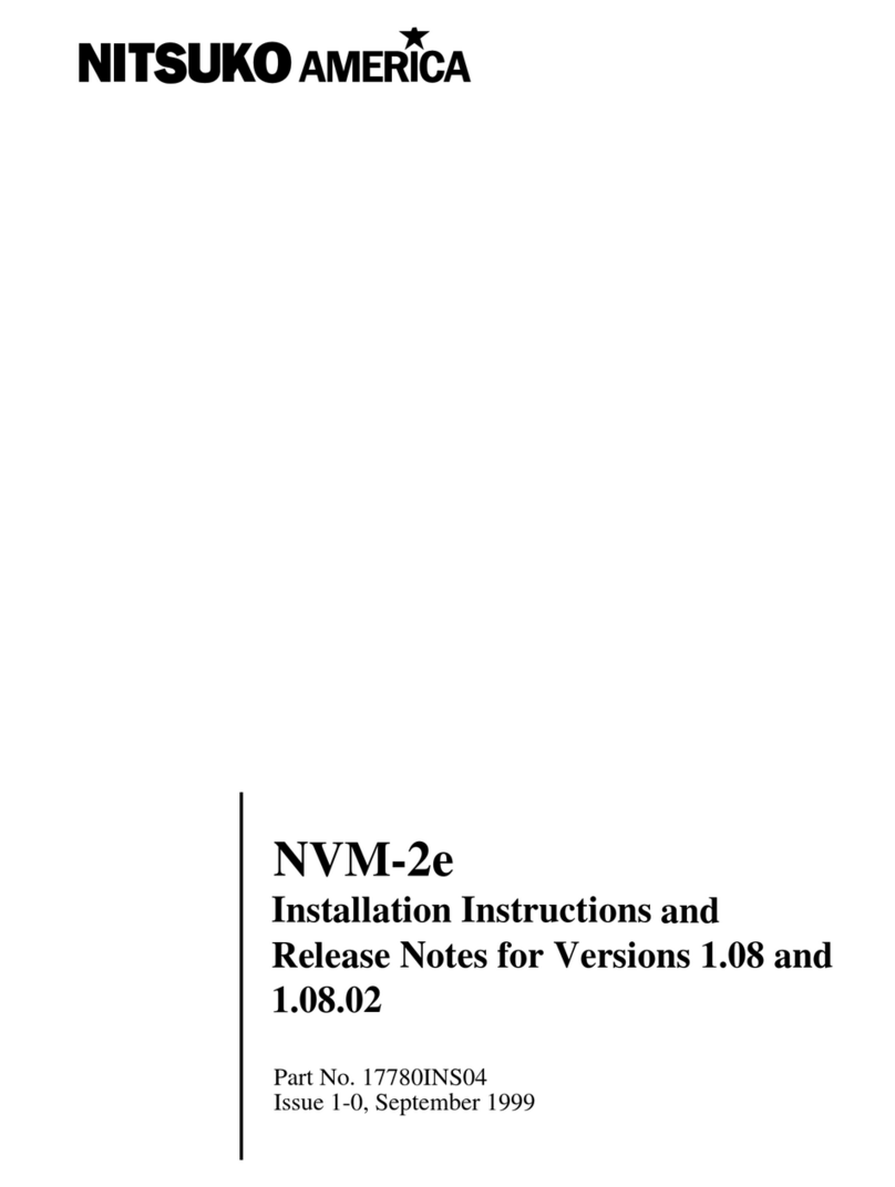Nitsuko NVM-2e Manuel utilisateur