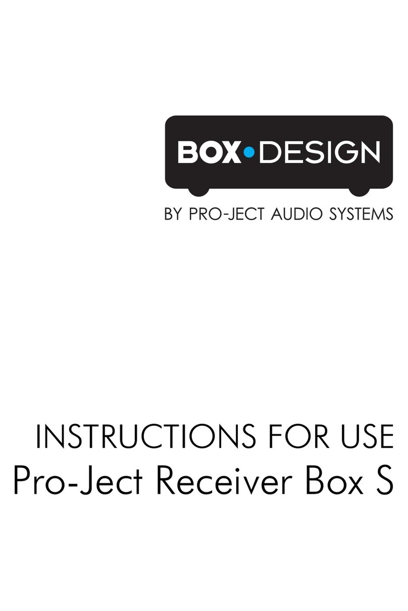 Pro-Ject Audio Systems Box S USB Manuel utilisateur