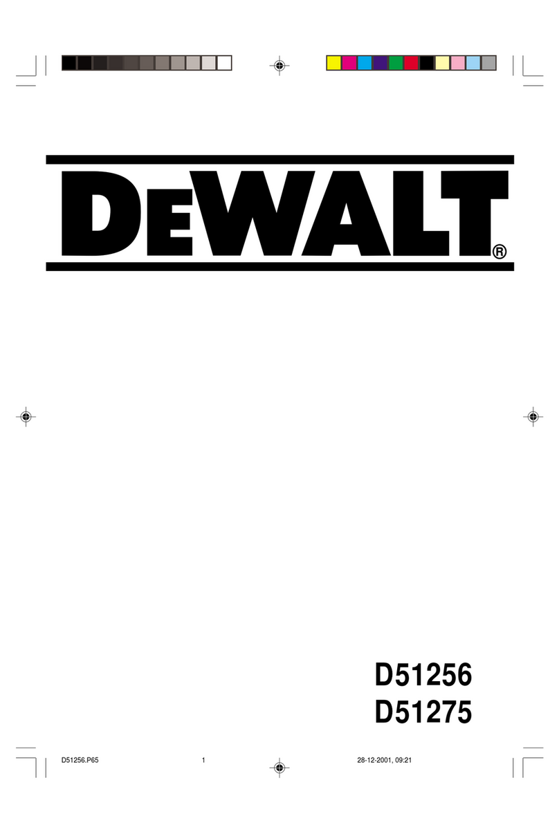 DeWalt D51256 Manuel utilisateur