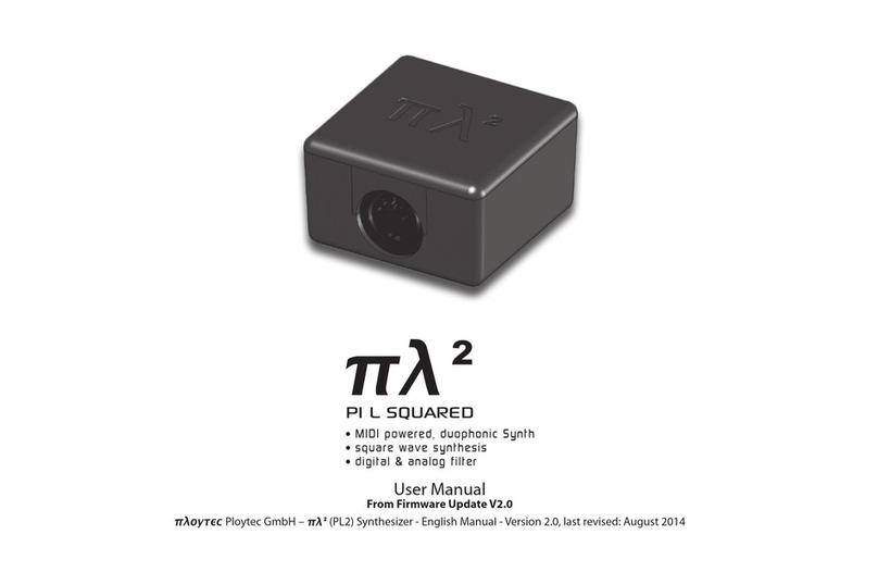 Ploytec PL2 Manuel utilisateur