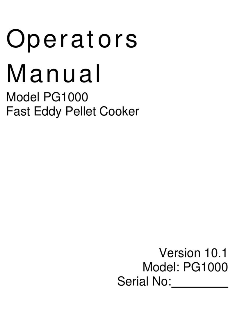 Cookshack Fast Eddy PG1000 Manuel utilisateur